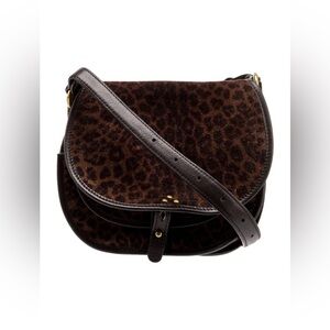 JEROME DREYFUSS LEOPARD FELIX BAG LEATHER